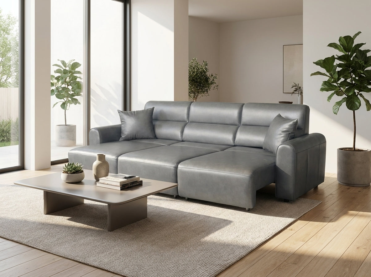 Conway Electric Sofa Grey 3 Seater