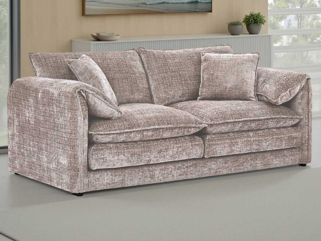 Solaya Sofa Beige 3 Seater 3 Seater