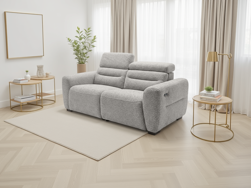 Tokyo Electric Recliner Grey 3 Seater 3 Seater